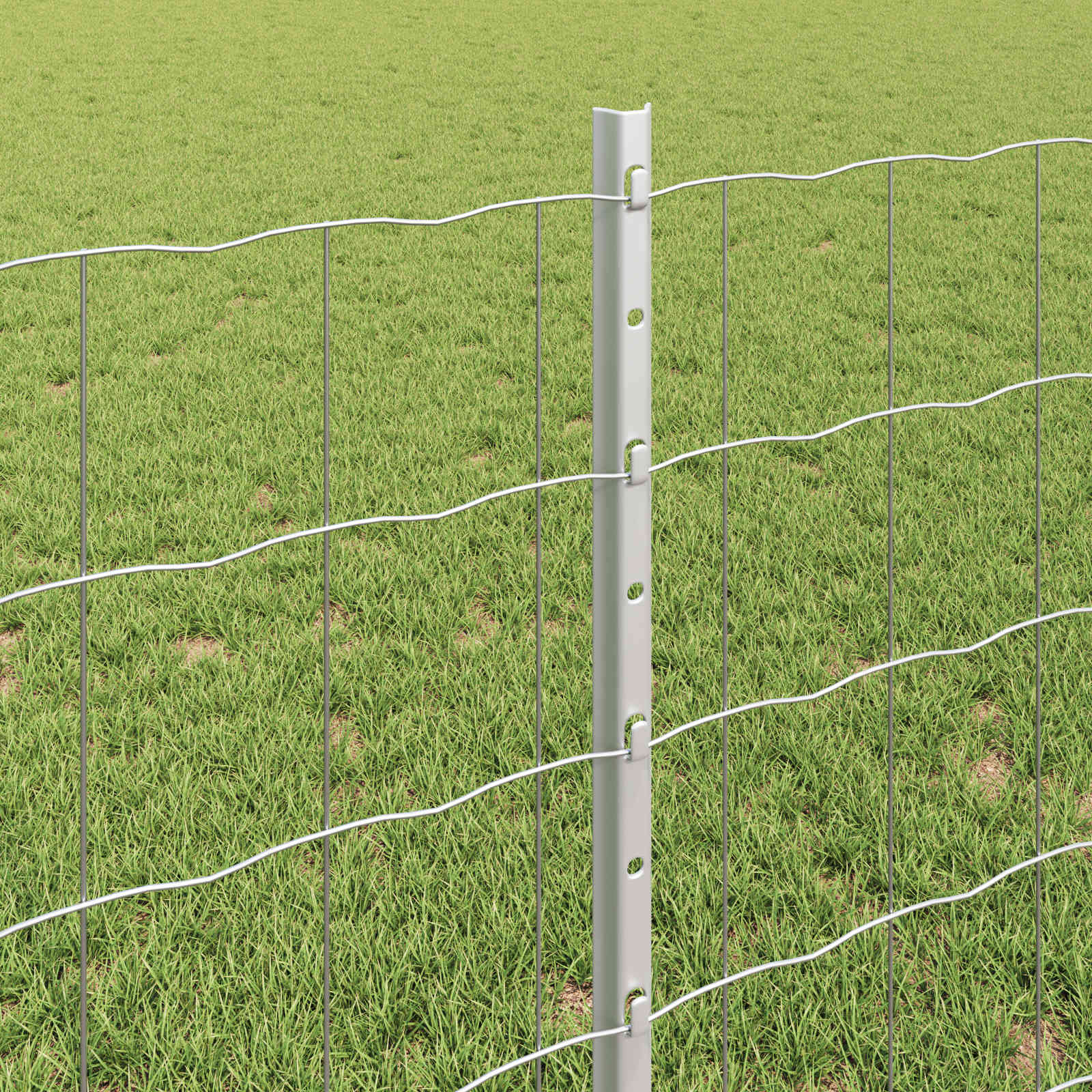 Recinzione in Rete Saldata 10 x 0,8 m - Acciaio Zincato