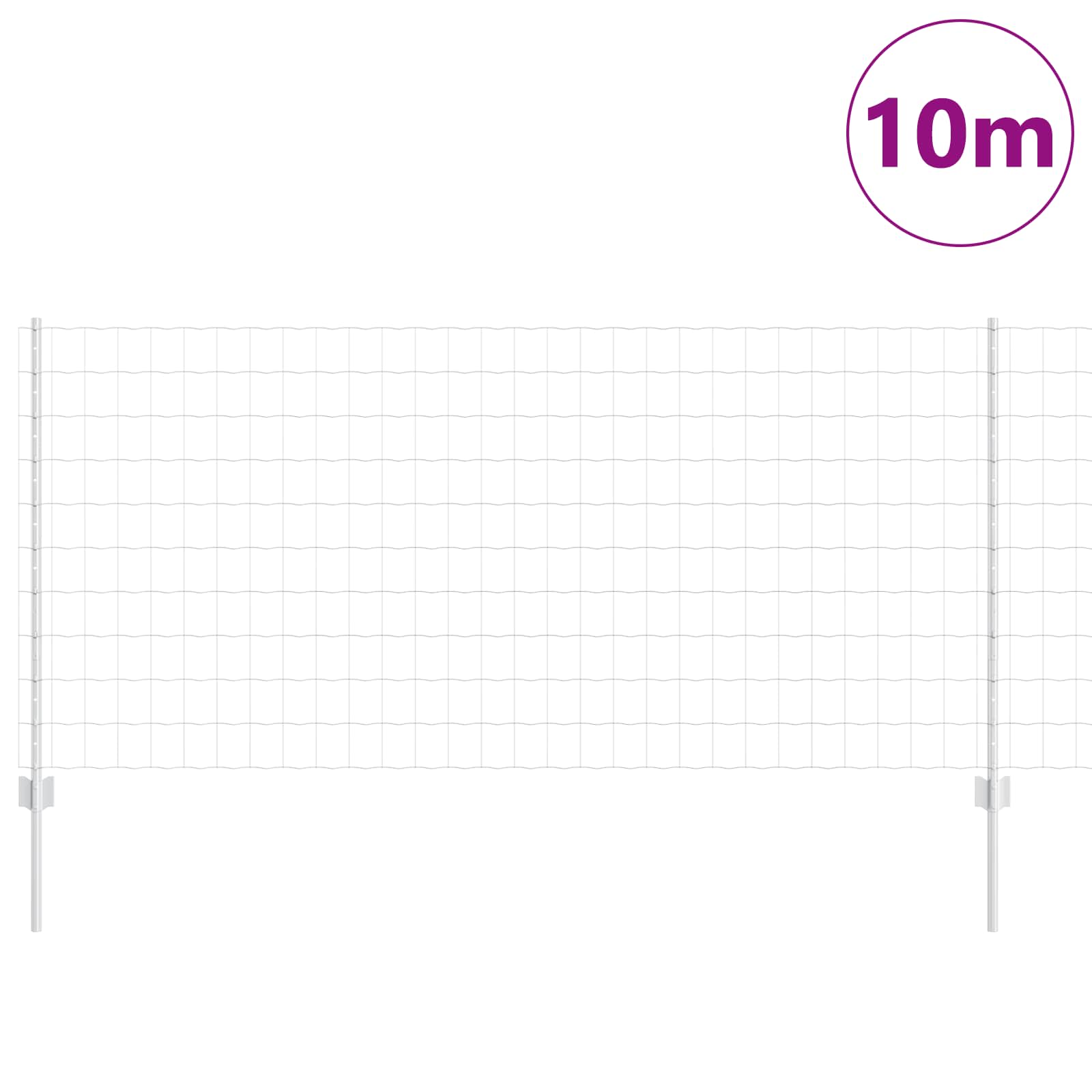 Recinzione in Rete Saldato Acciaio Zincato 10 x 1 m