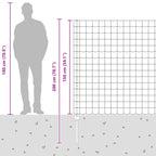 Recinzione in Rete Saldato Acciaio Zincato 10 x 1,5 m