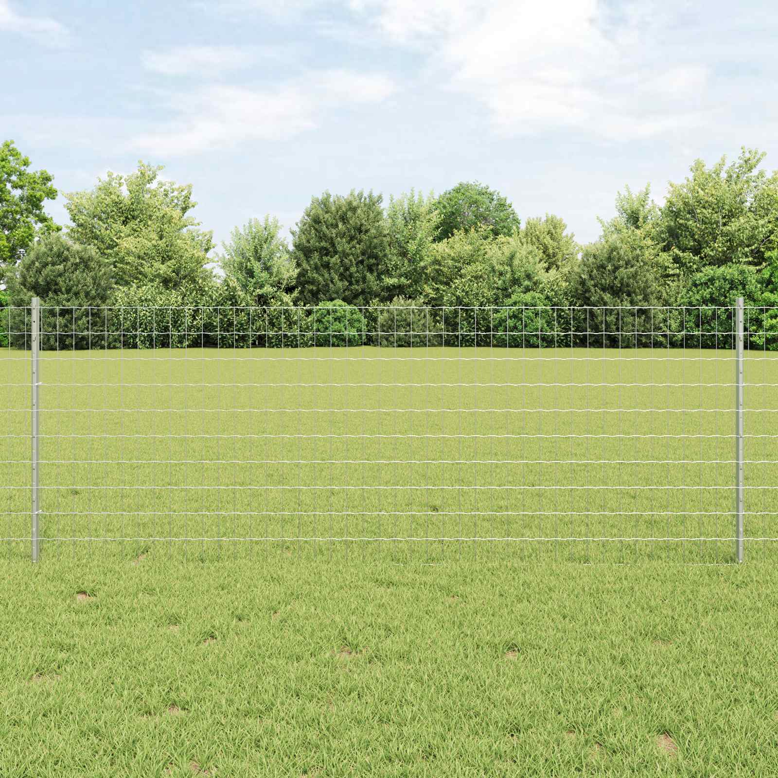 Recinzione in Rete Saldata Acciaio Zincato 25 x 0,8 m