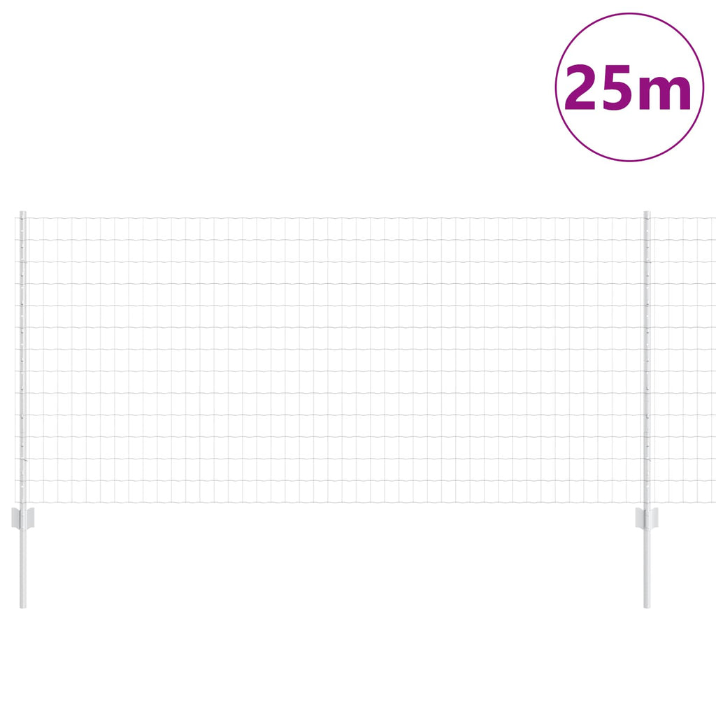 Recinzione in Rete Saldata Acciaio Zincato 25 x 1 m