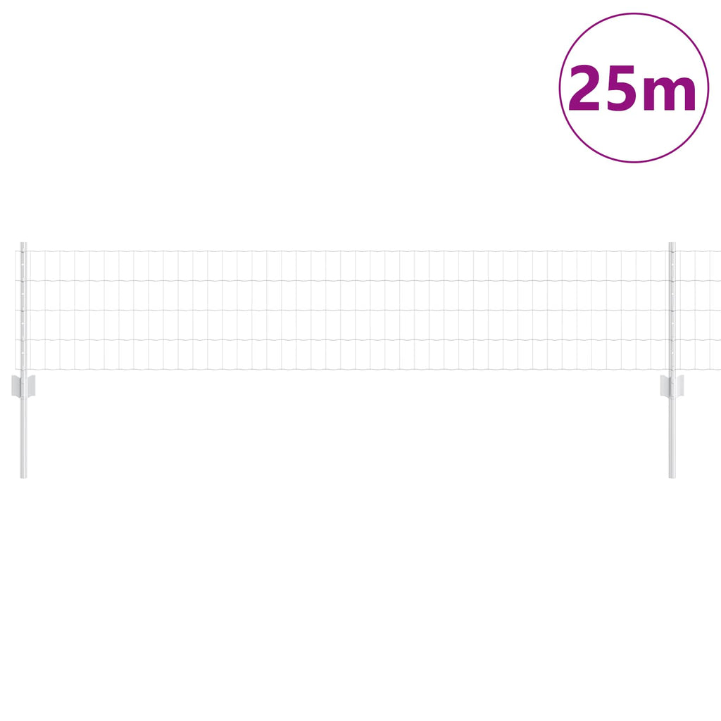 Recinzione in Rete Saldato Acciaio Zincato 25 x 0,4 m