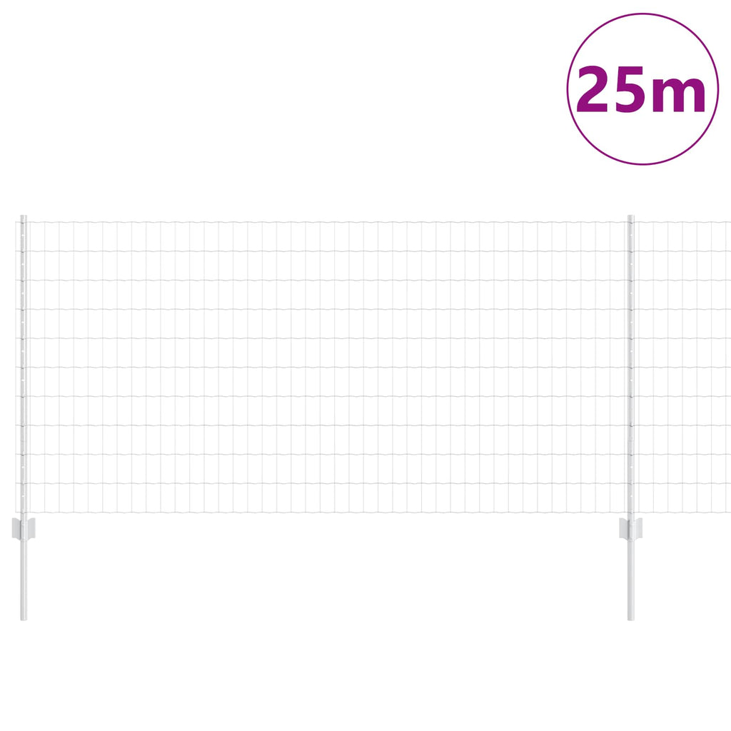 Recinzione in Rete Saldata Acciaio Zincato 25 x 1 m