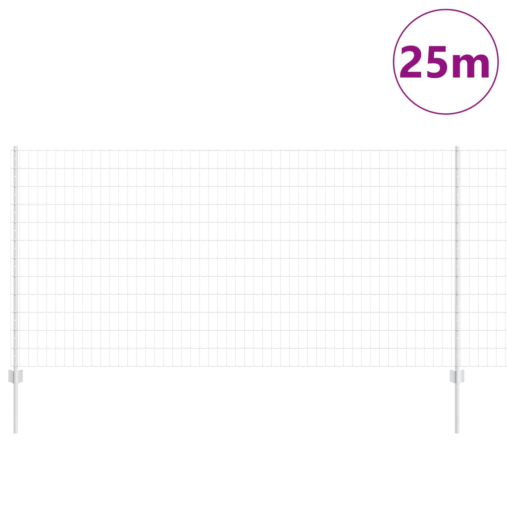 Recinzione in Rete Saldato 25 x 1,2 m Acciaio Zincato