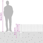 Recinzione in Rete Saldata Acciaio Zincato 25 x 0,4 m