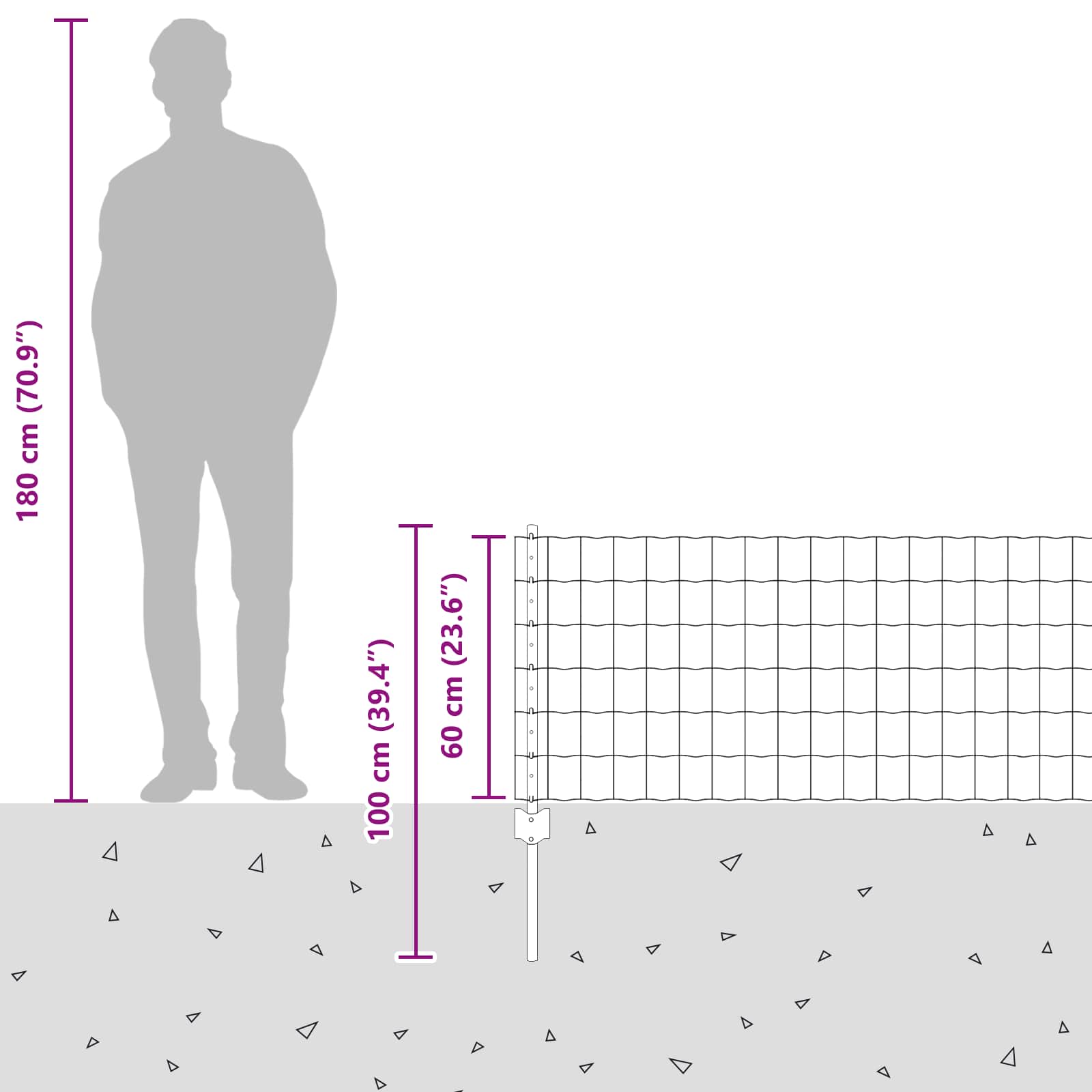 Recinzione in Rete Saldata Acciaio Zincato 25 x 0,6 m