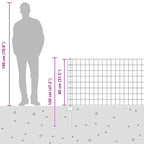 Recinzione in Rete Saldata Acciaio Zincato 25 x 0,8 m