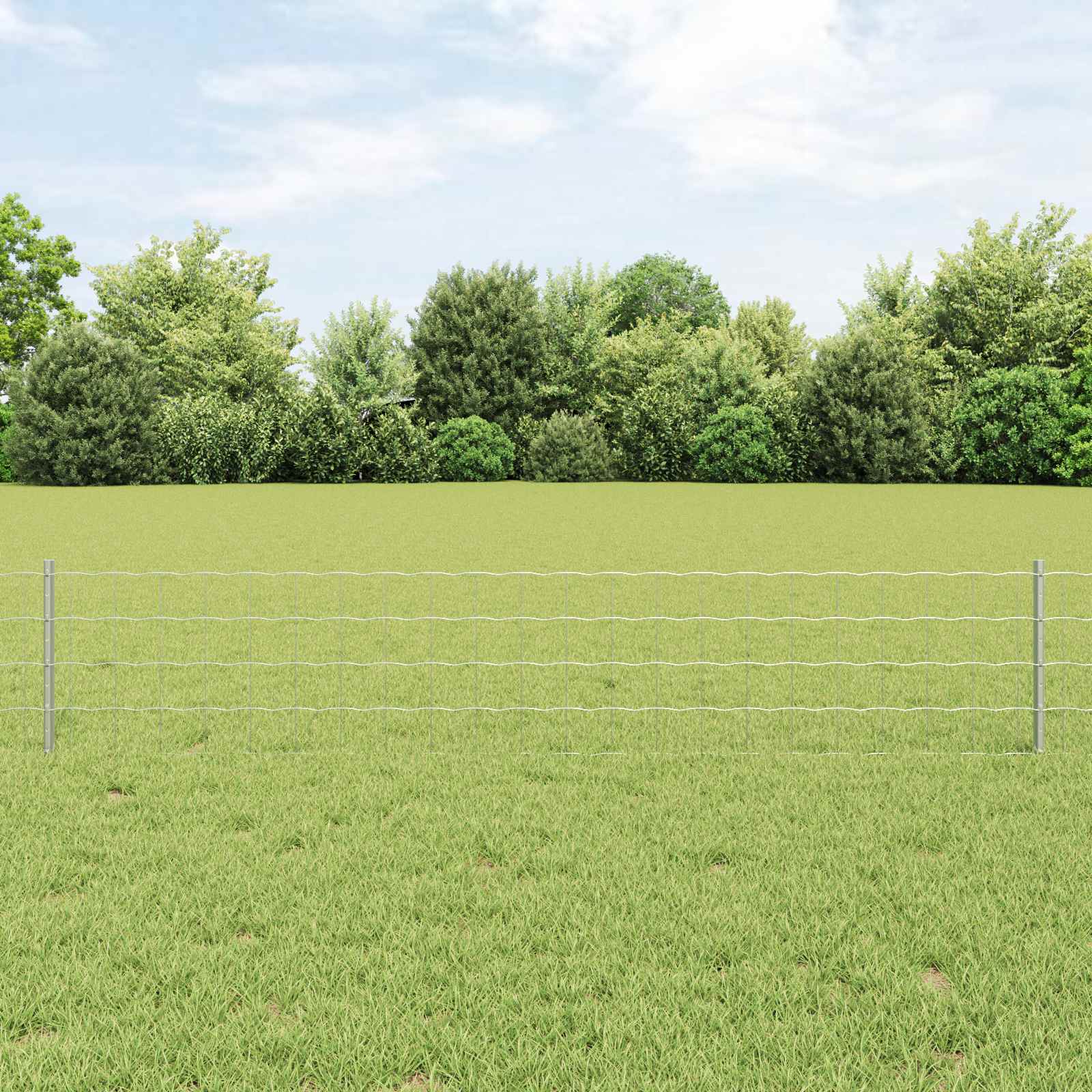 Recinzione in Rete Saldata 25 x 0,4 m Acciaio Zincato