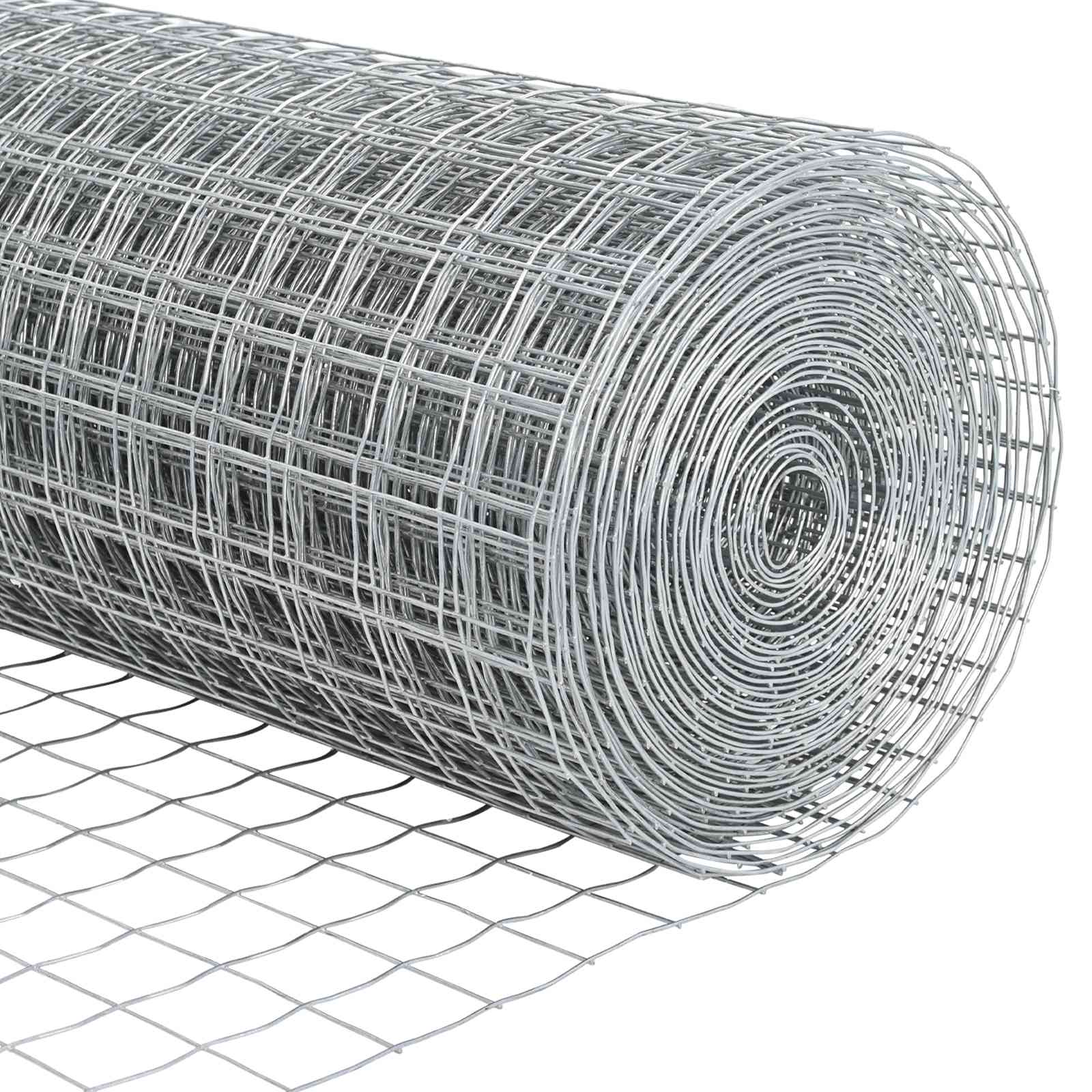 Recinzione in Rete Saldata Acciaio Zincato 25 x 0,6 m