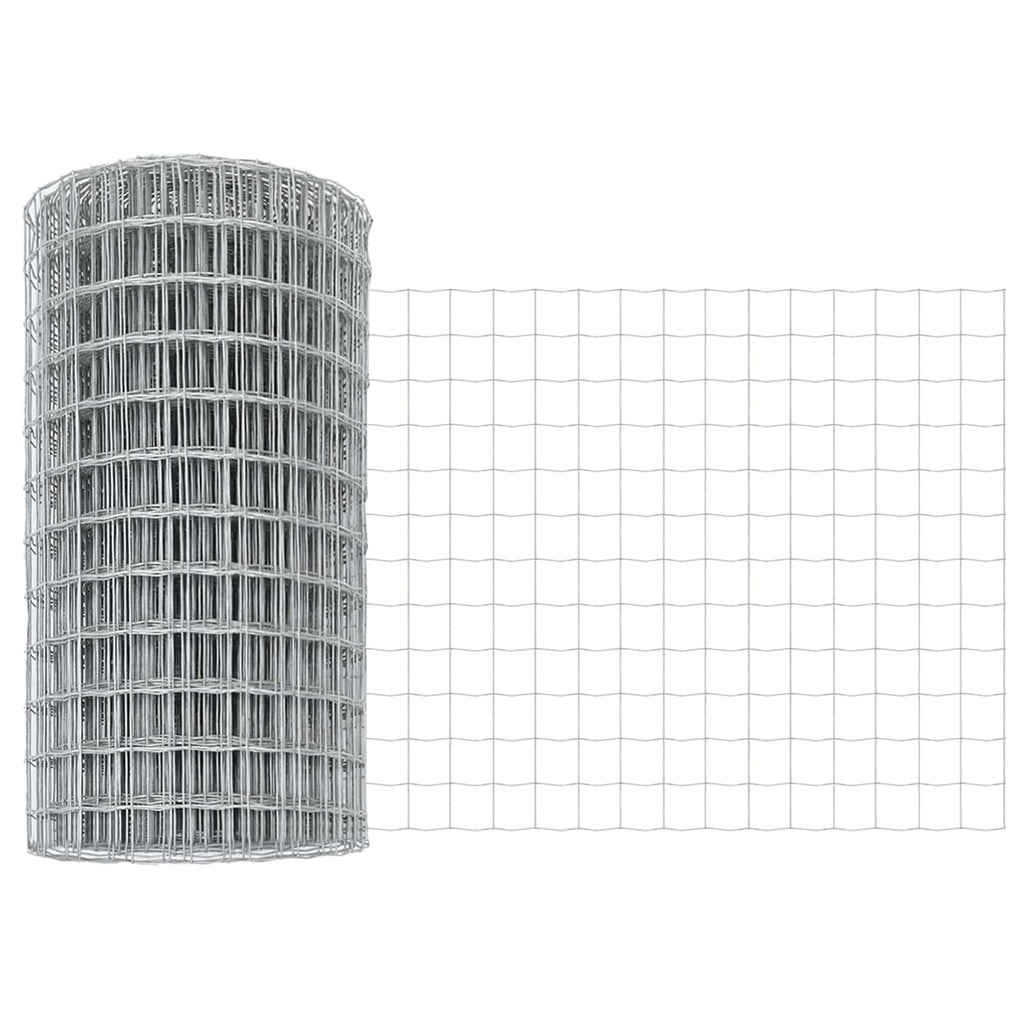 Recinzione in Rete Saldata Acciaio Zincato 25 x 0,6 m