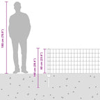 Recinzione in Rete Saldato Acciaio Zincato 50 x 0,6 m