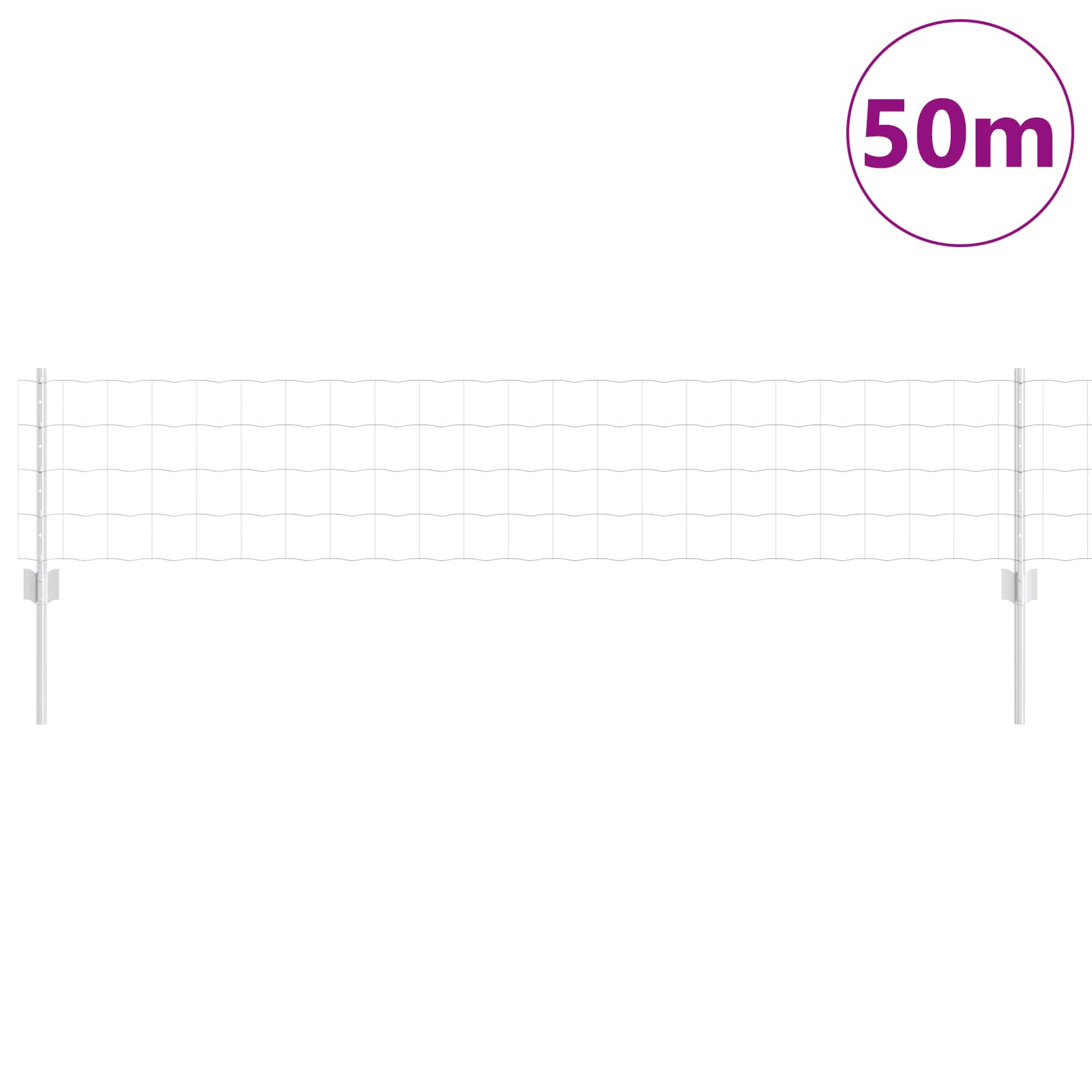 Recinzione in Rete Saldata Acciaio Zincato 50 x 0,4 m