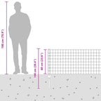 Recinzione in Rete Saldata Acciaio Zincato 25 x 0,6 m