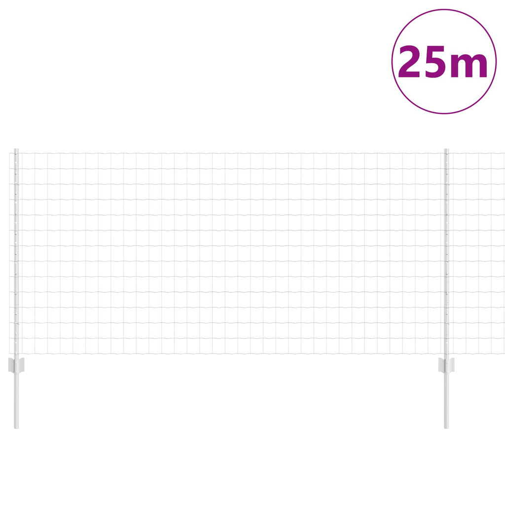 Recinzione in Rete Saldata Acciaio Zincato 25 x 1 m