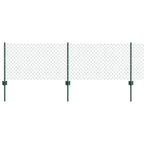 Recinzione a maglie metalliche con palo 10 x 0,6 m