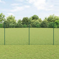 Recinzione a maglie metalliche con pali 10 x 1,4 m