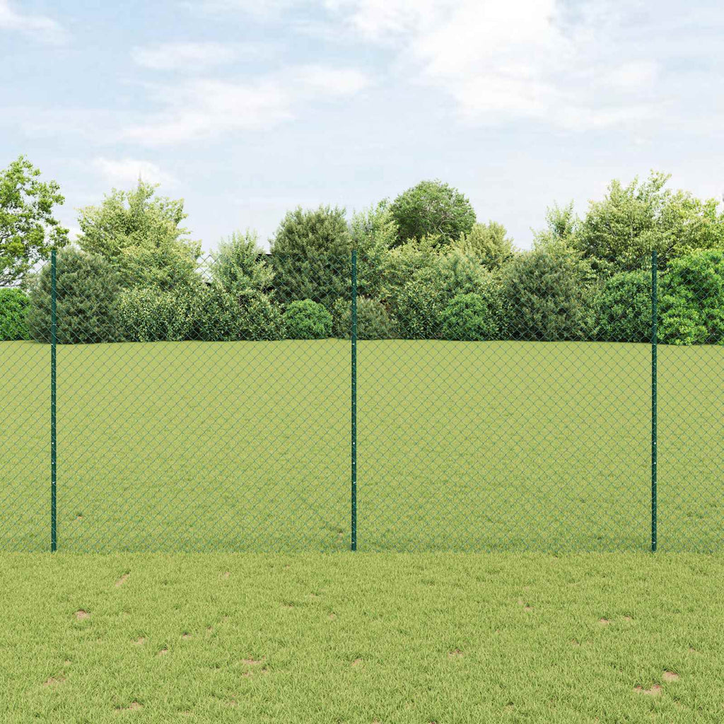 Recinzione a maglie metalliche con palo 10 x 1,6 m