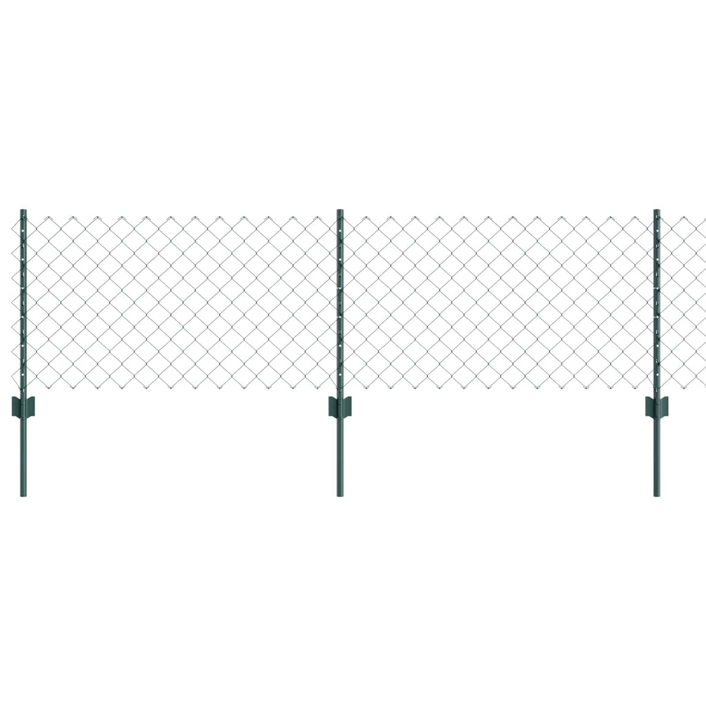 Recinzione a maglie metalliche con palo 10 x 0,6 m (L x H)