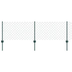 Recinzione a maglie metalliche con palo 10 x 0,6 m (L x H)