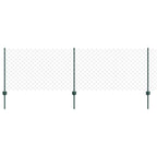 Recinzione a maglie metalliche con palo 10 x 0,8 m