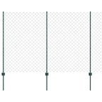 Recinzione a maglie metalliche con palo 10 x 1,5 m