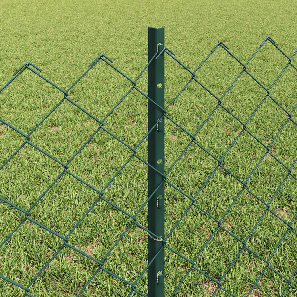 Recinzione a maglie metalliche con palo 25 x 0,6 m (P x H)