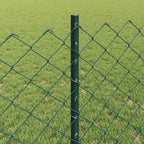 Recinzione a maglie metalliche con palo 25 x 0,8 m