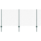 Recinzione a maglie metalliche con pali 25 x 1 m (L x H)