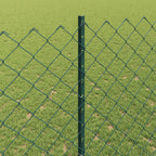 Recinzione a maglie metalliche con pali 25 x 1,4 m
