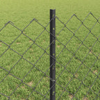 Recinzione a maglie metalliche con palo 10 x 0,6 m (L x H)