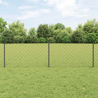 Recinzione a maglie metalliche con palo 10 x 0,6 m (L x H)