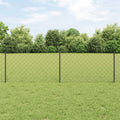 Recinzione a maglie metalliche con palo 25 x 0,6 m
