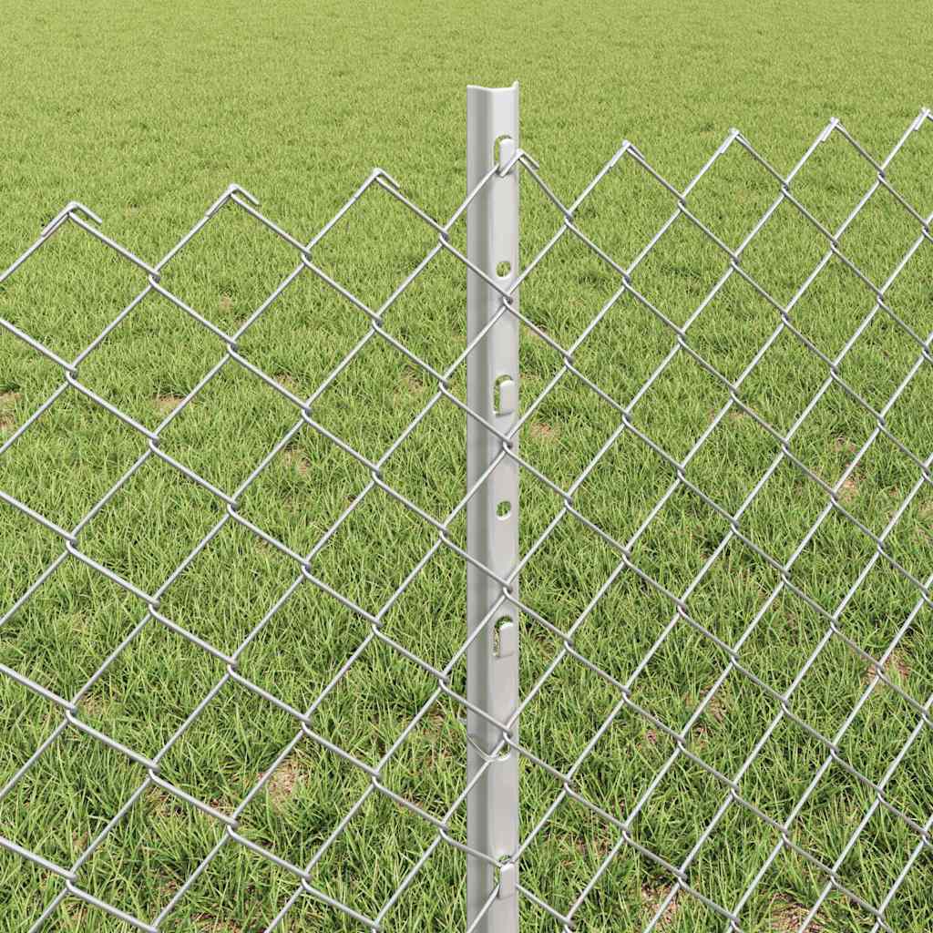 Recinzione a maglie metalliche con palo 10 x 0,6 m (L x H)