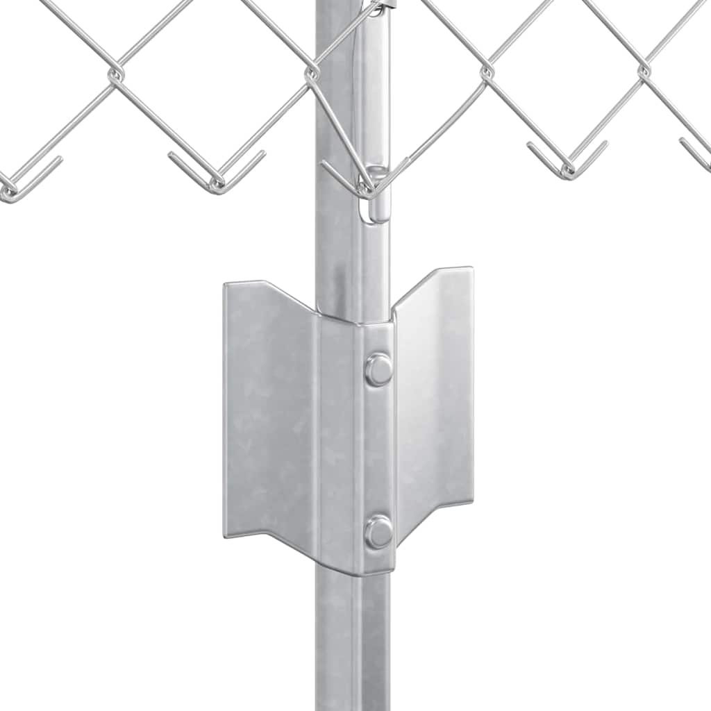 Recinzione a maglie metalliche con pali 10 x 0,8 m