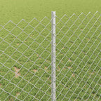 Recinzione a maglie metalliche con pali 10 x 1 m (L x H)