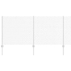 Recinzione a maglie metalliche con pali 10 x 1 m (L x H)