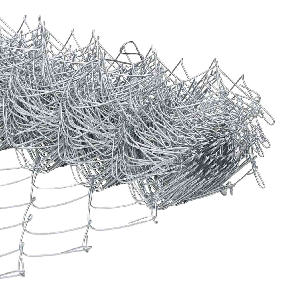 Recinzione a maglie metalliche con palo 10 x 1,2 m
