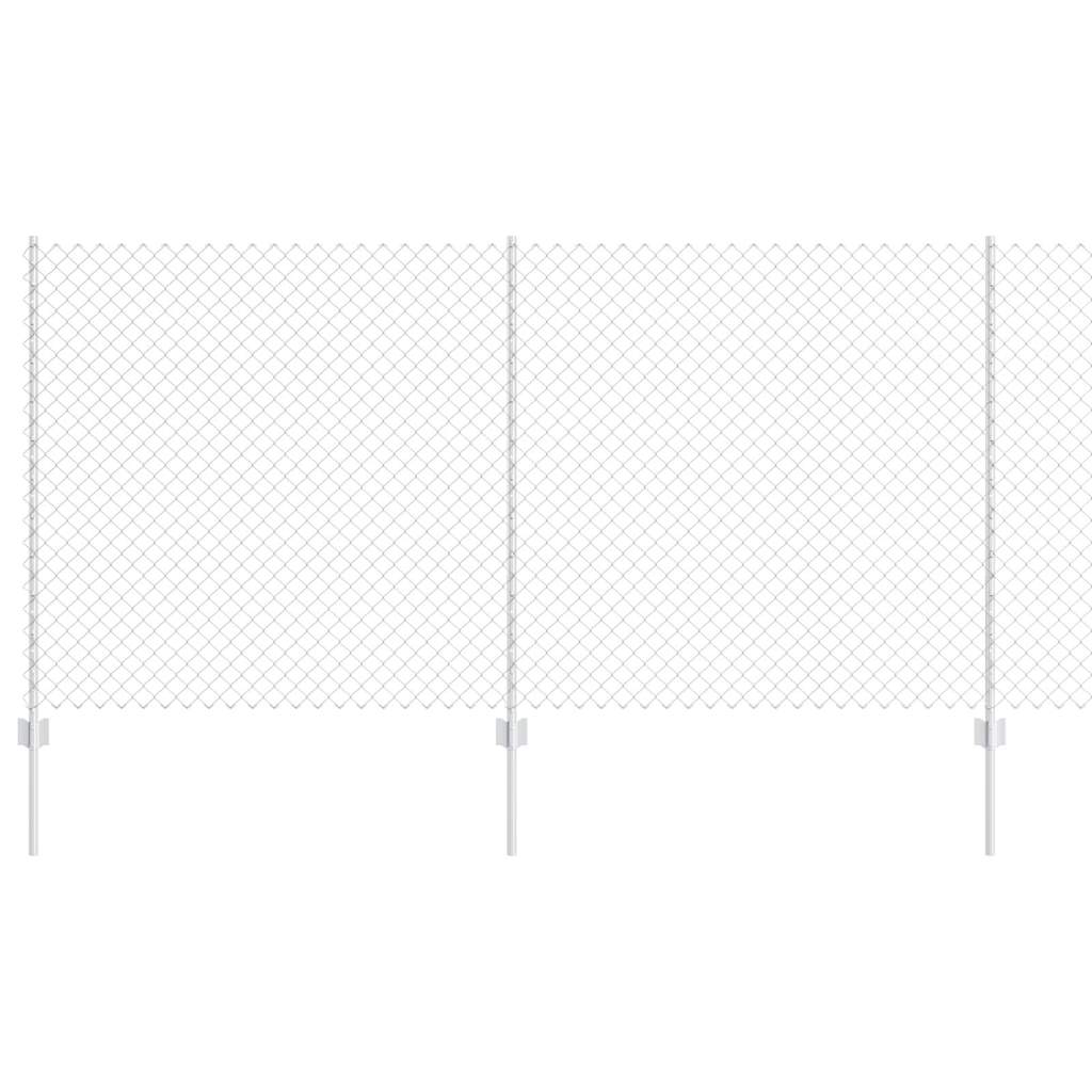 Recinzione a maglie metalliche con palo 10 x 1,2 m