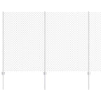 Recinzione a maglie metalliche con pali 10 x 1,5 m