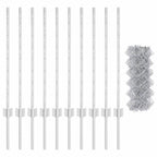Recinzione a maglie metalliche con palo 10 x 0,8 m