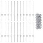 Recinzione a maglie metalliche con pali 25 x 0,6 m