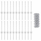 Recinzione a maglie metalliche con palo 25 x 0,4 m