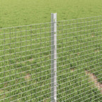 Recinzione in rete saldata con palo 10 x 0,4 m - Acciaio zincato