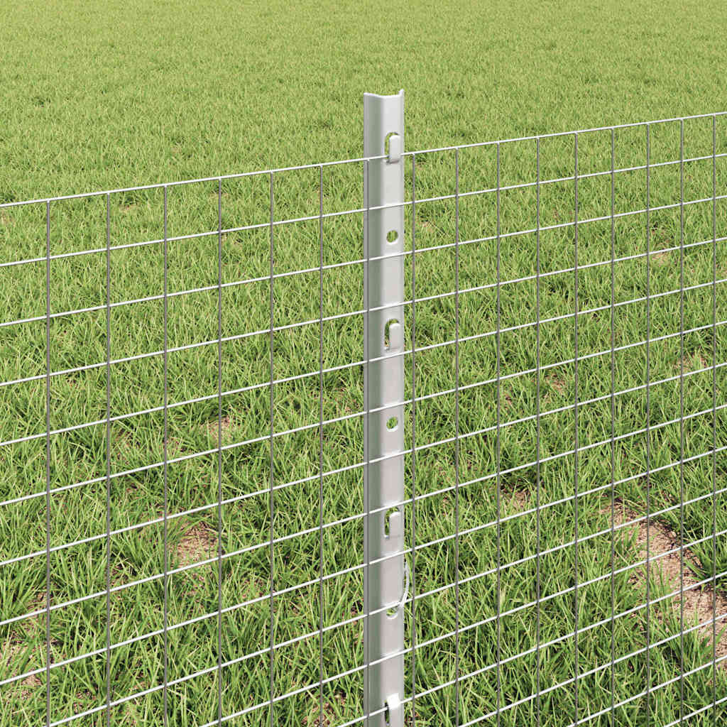 Recinzione in rete saldata con palo 10 x 0,4 m - Acciaio zincato