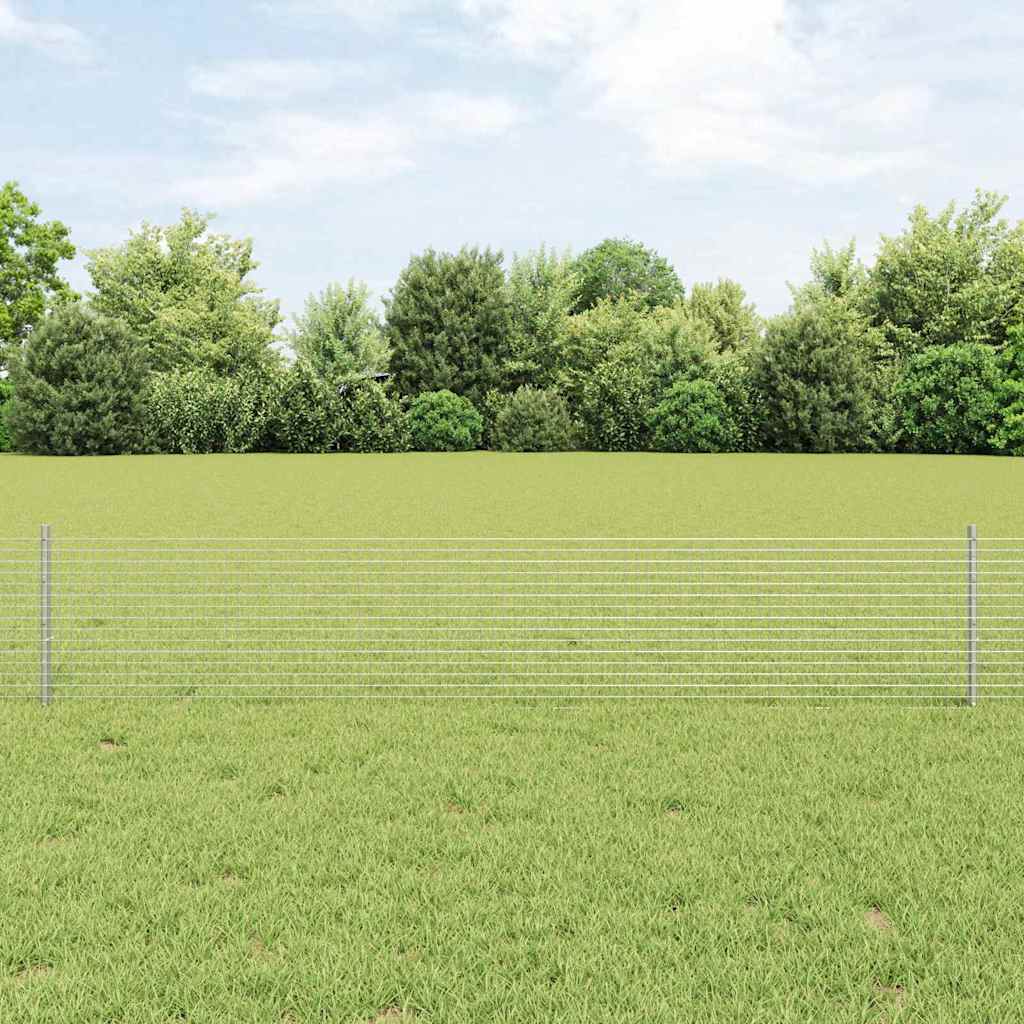 Recinzione in rete saldata con palo 10 x 0,4 m - Acciaio zincato