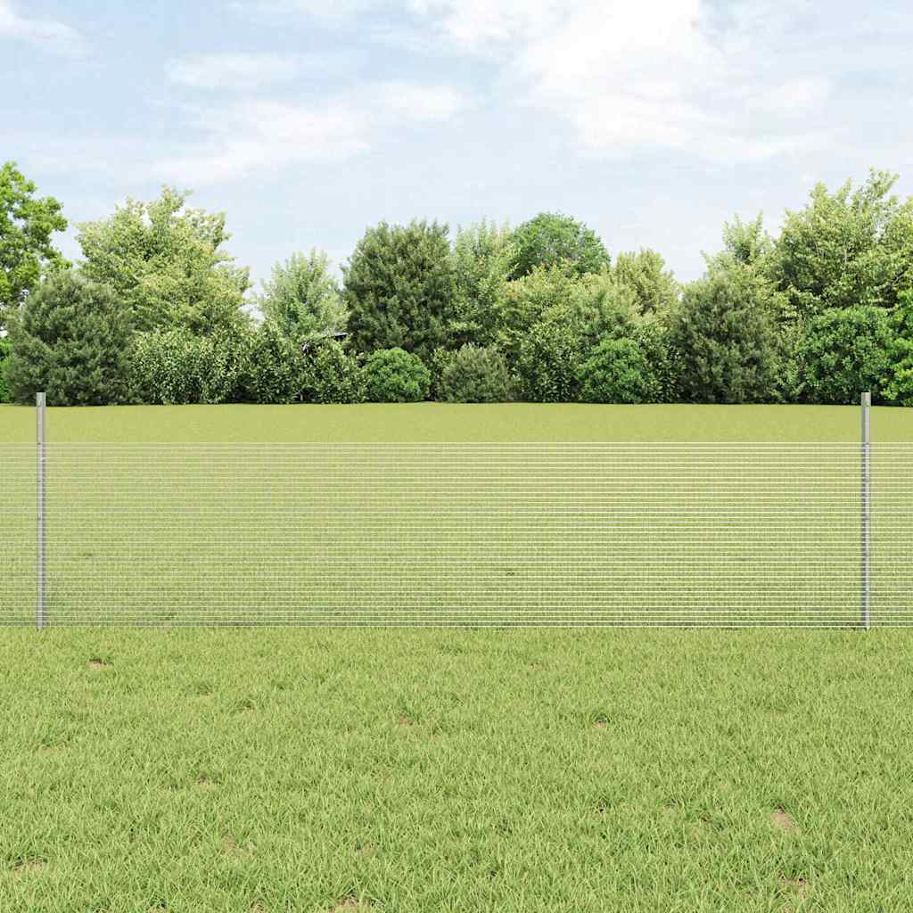 Recinzione in rete saldata con palo 10 x 0,5 m acciaio zincato