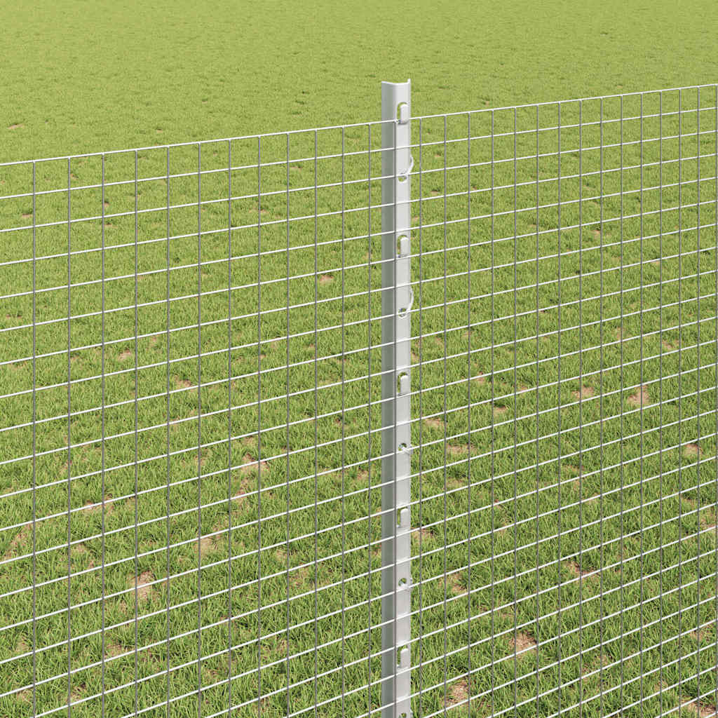 Recinzione in rete saldata con palo 10 x 1,5 m (L x H) - Acciaio zincato