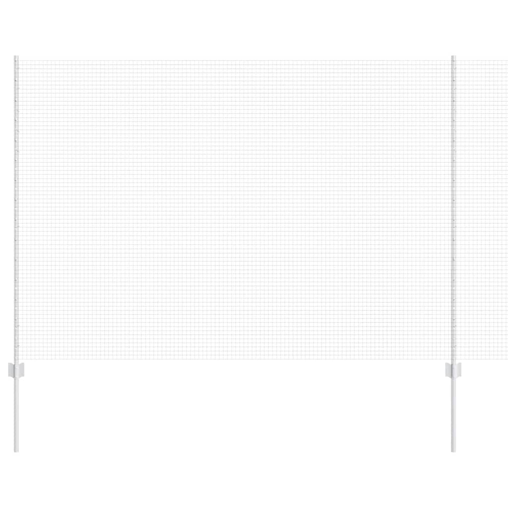 Recinzione in rete saldata con palo 10 x 1,5 m (L x H) - Acciaio zincato