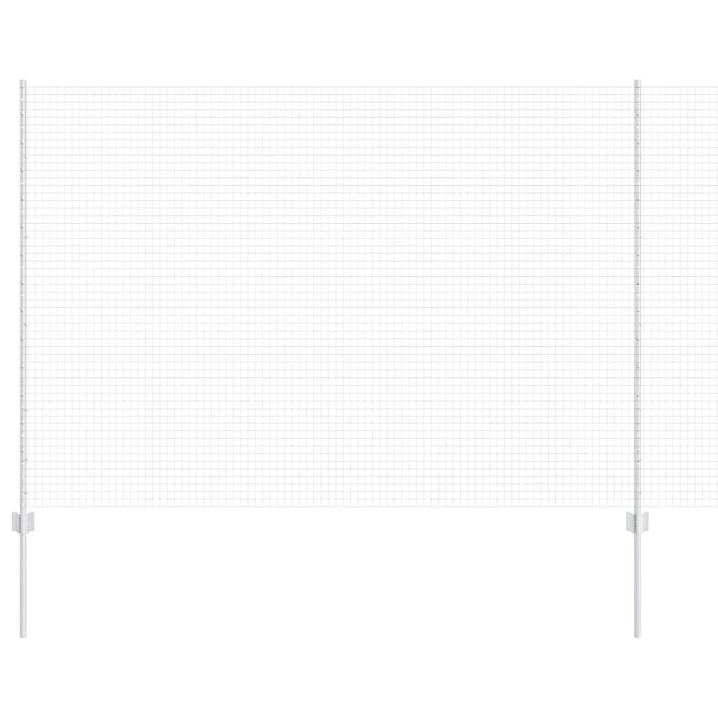 Recinzione in rete saldata zincata 10 x 1,5 m con pali