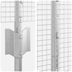 Recinzione in rete saldata con palo 10 x 1,6 m - Acciaio zincato